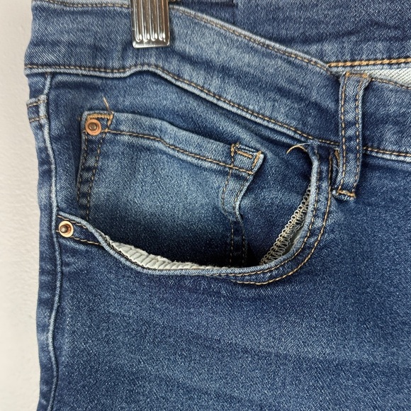 Nanette Lepore Blue Belle High Rise Skinny Jeans Size 16 - Picture 4 of 11